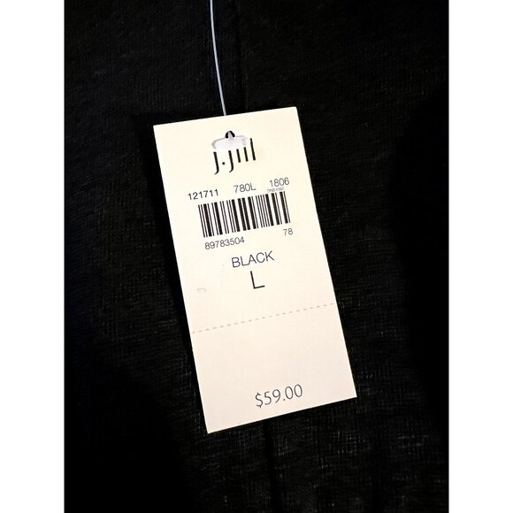 J.Jill Blue Linen Knit Draper Twist Front Tank Top LARGE Sleeveless shirt Tank S - Picture 5 of 7